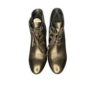 Ralph Lauren Black Velvet Witchy Whimsigoth Lace Up Ankle‎ Boots Booties Size 7